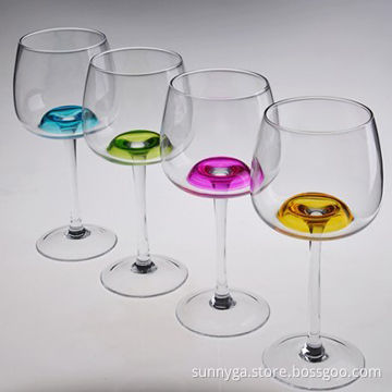 Wine Glasses with Spray Colors, Ideal for Your Drinking, 454mL Capacity